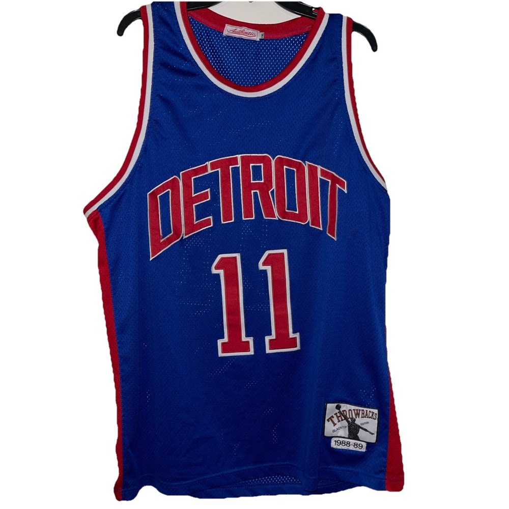2XL New York Knicks Isiah Thomas #11 Throwbacks Blacktop Edition Jersey